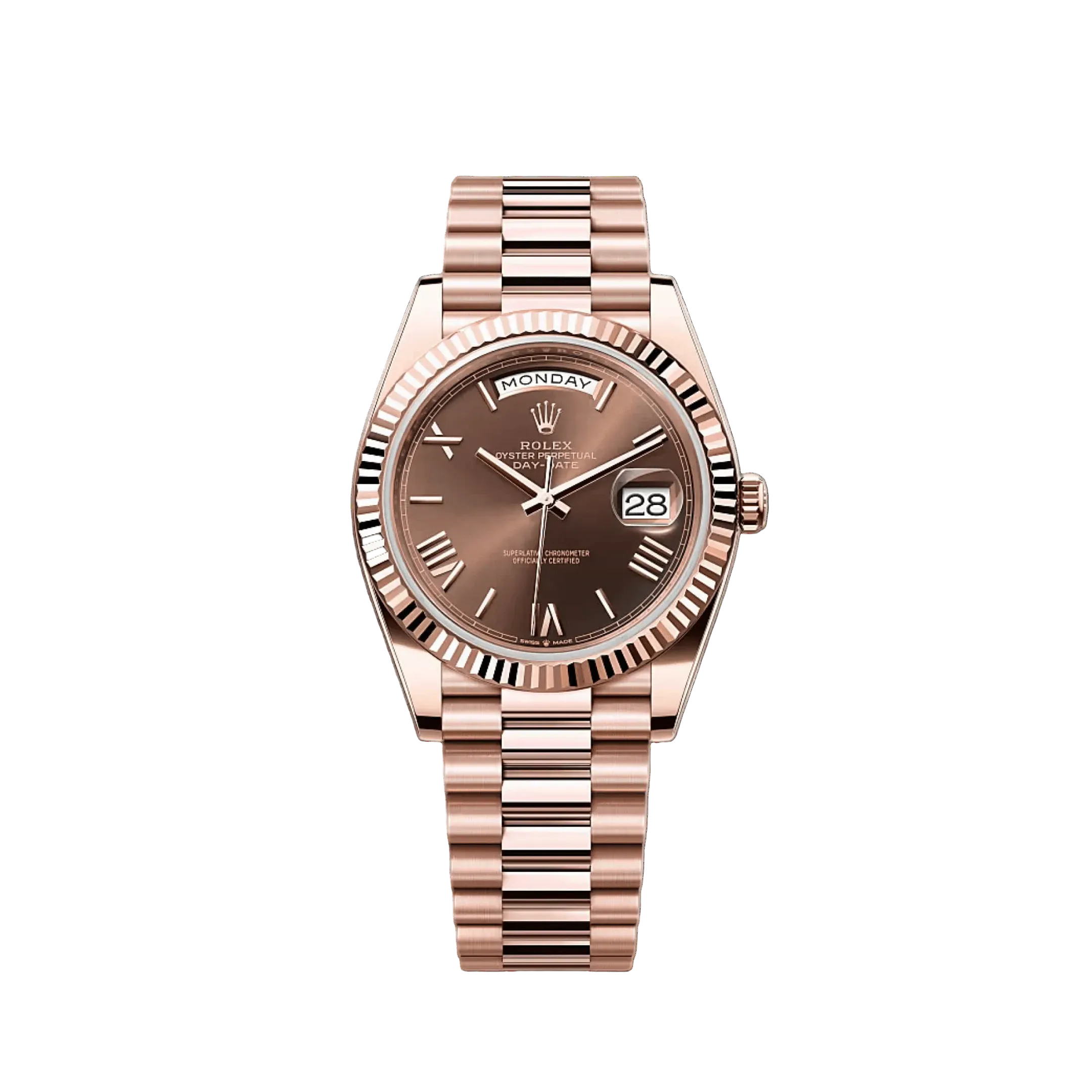 Umbraux Date 5102 40mm Rose Gold Chocolate III