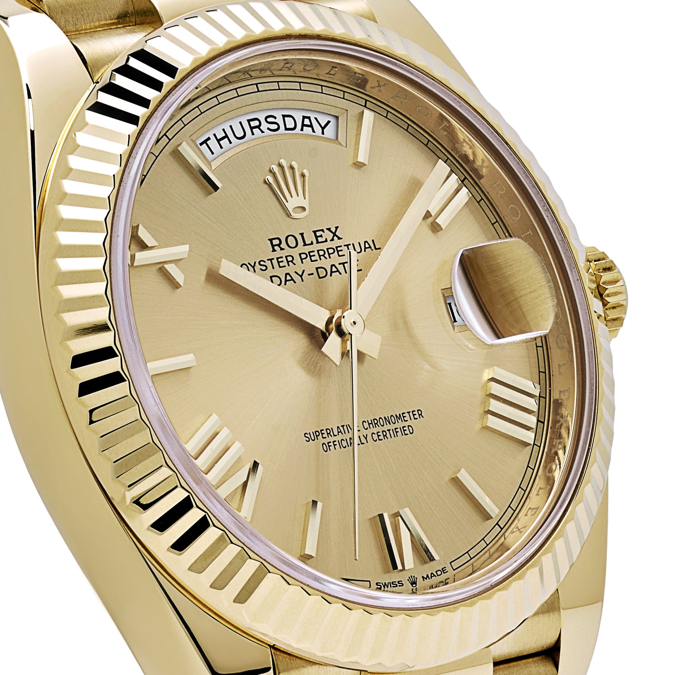 Umbraux Date 5105 40mm Yellow Gold Champagne II