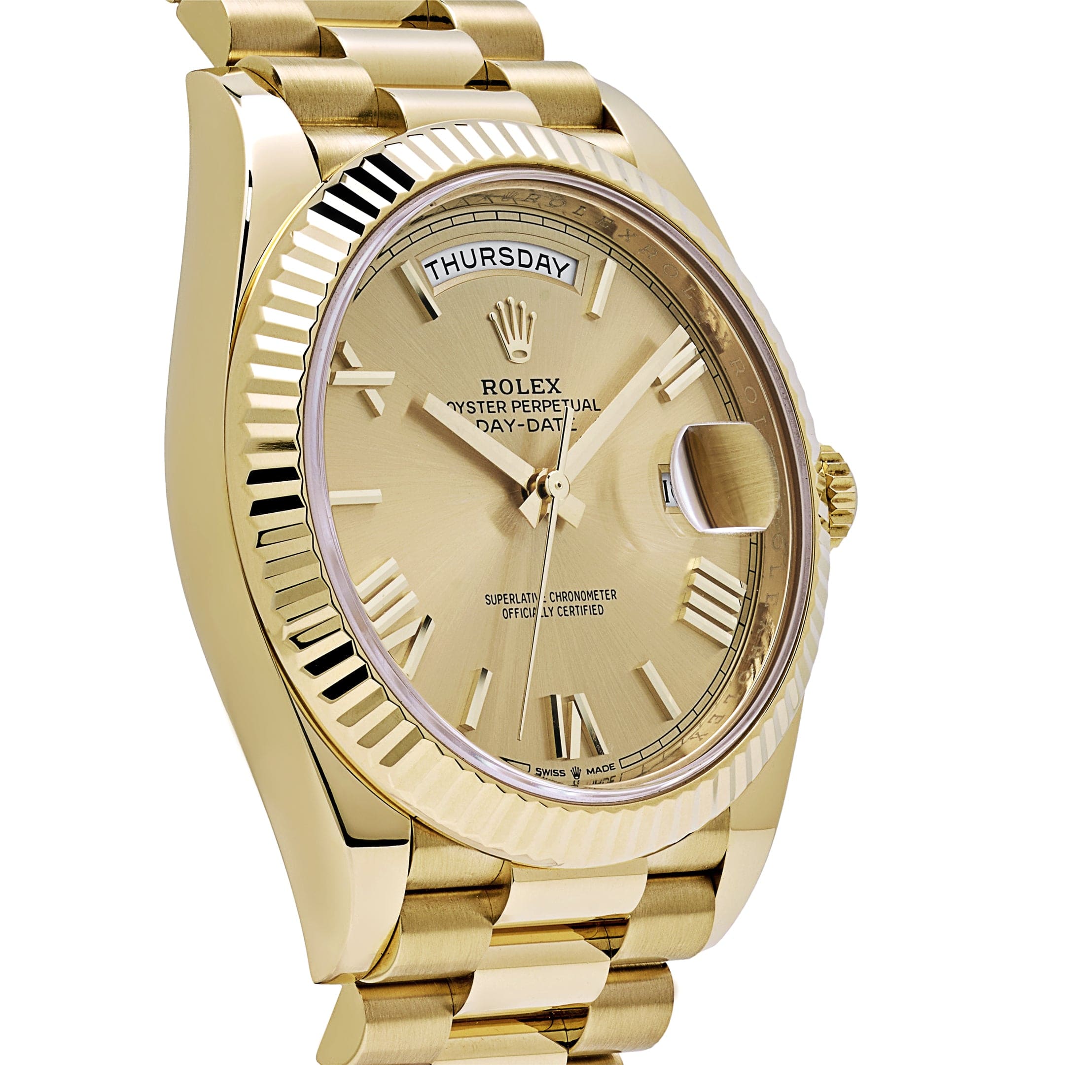 Umbraux Date 5105 40mm Yellow Gold Champagne II