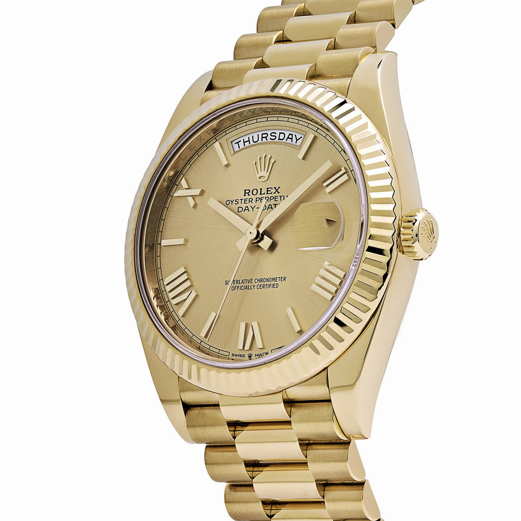 Umbraux Date 5105 40mm Yellow Gold Champagne II
