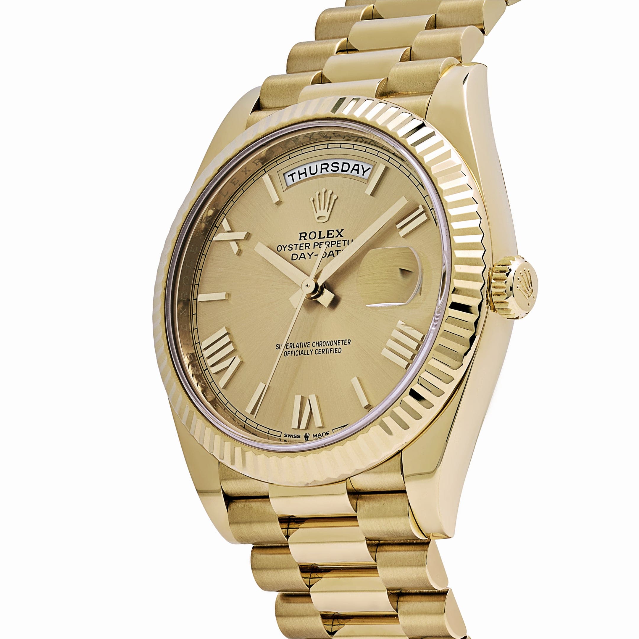 Umbraux Date 5105 40mm Yellow Gold Champagne II