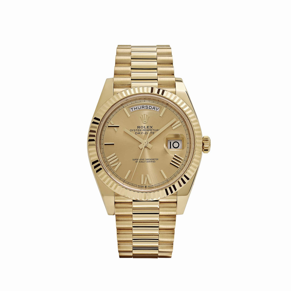 Umbraux Date 5105 40mm Yellow Gold Champagne II