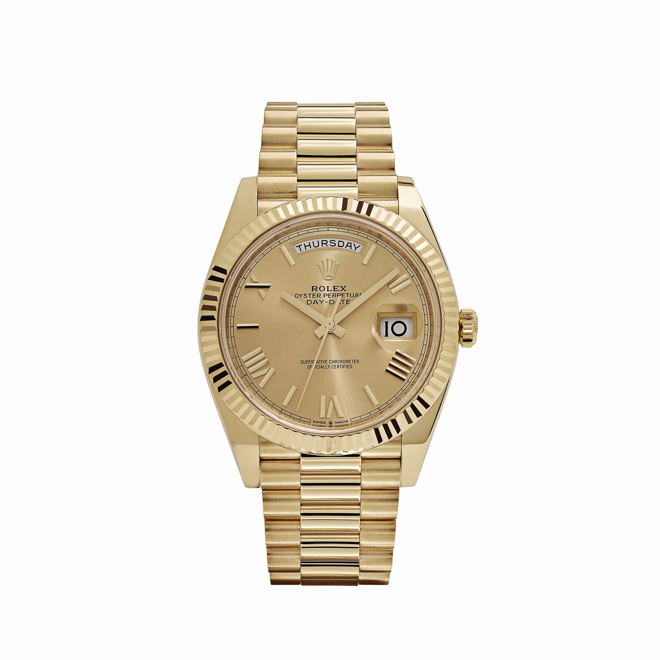 Umbraux Date 5105 40mm Yellow Gold Champagne II