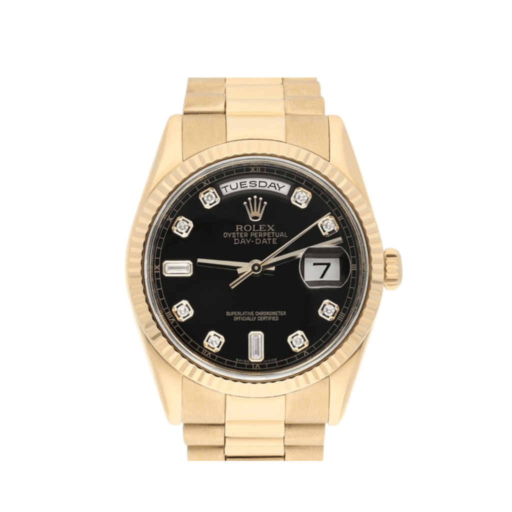 Umbraux Date 5105 36mm Yellow Gold Black