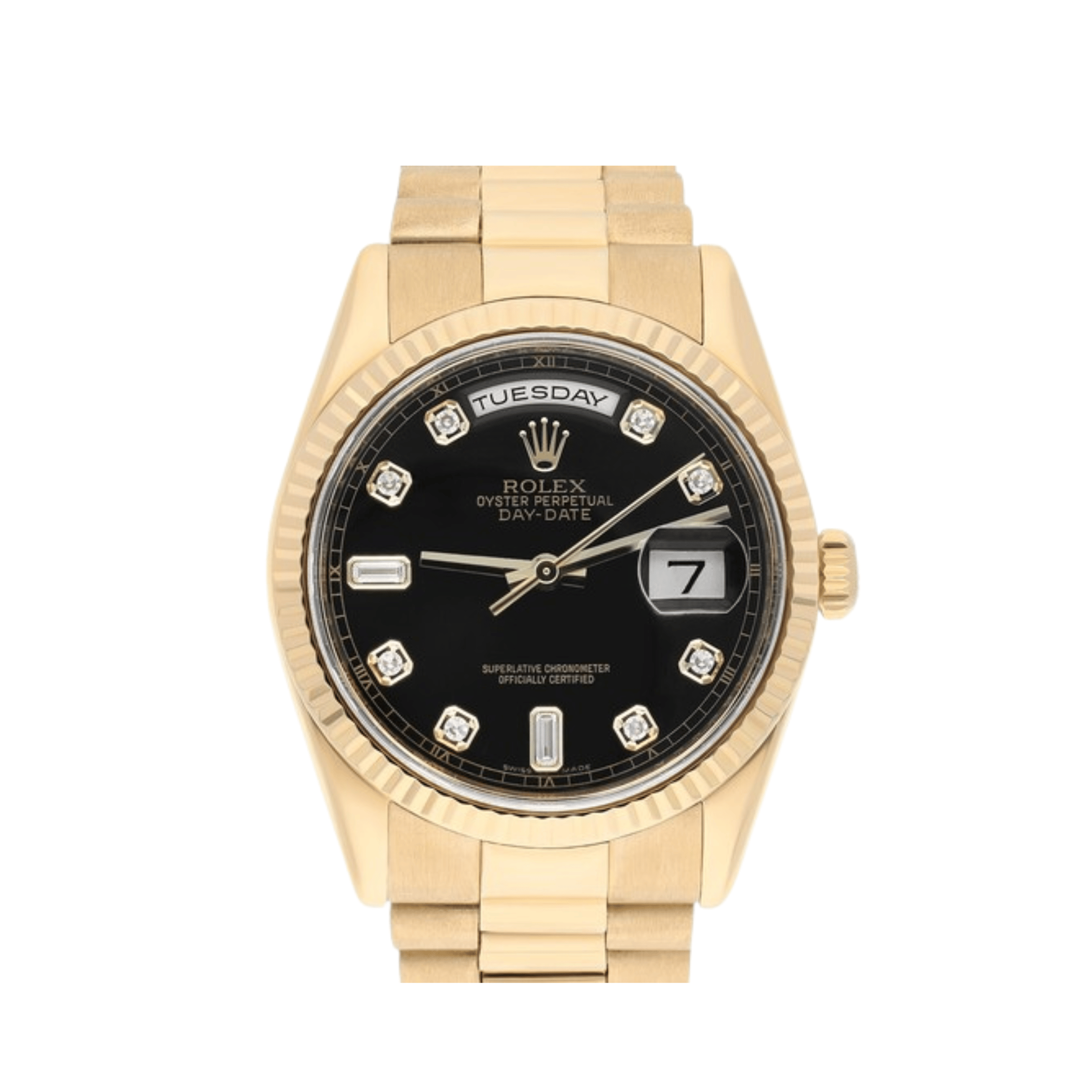 Umbraux Date 5105 36mm Yellow Gold Black