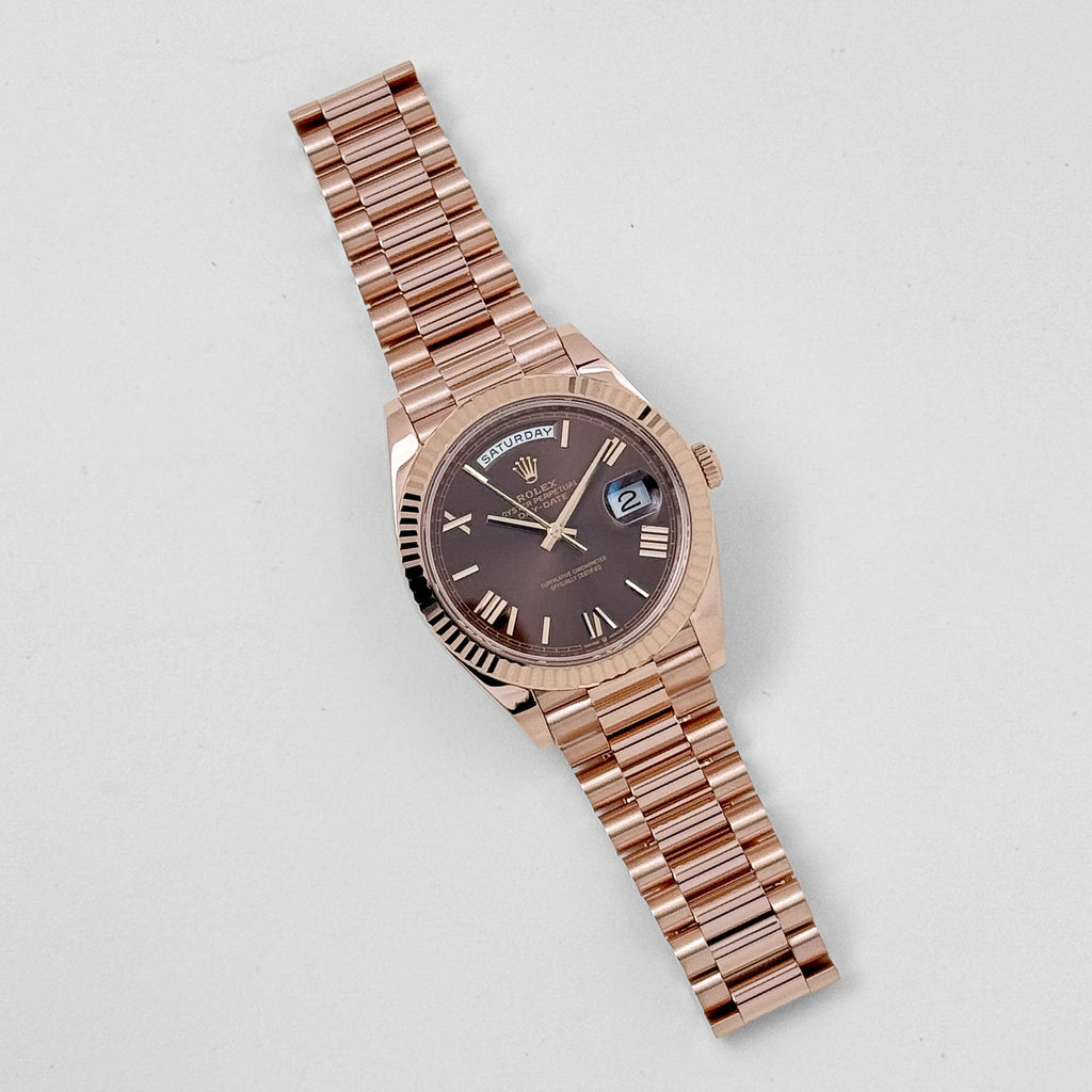 Umbraux Date 5102 40mm Rose Gold Chocolate III