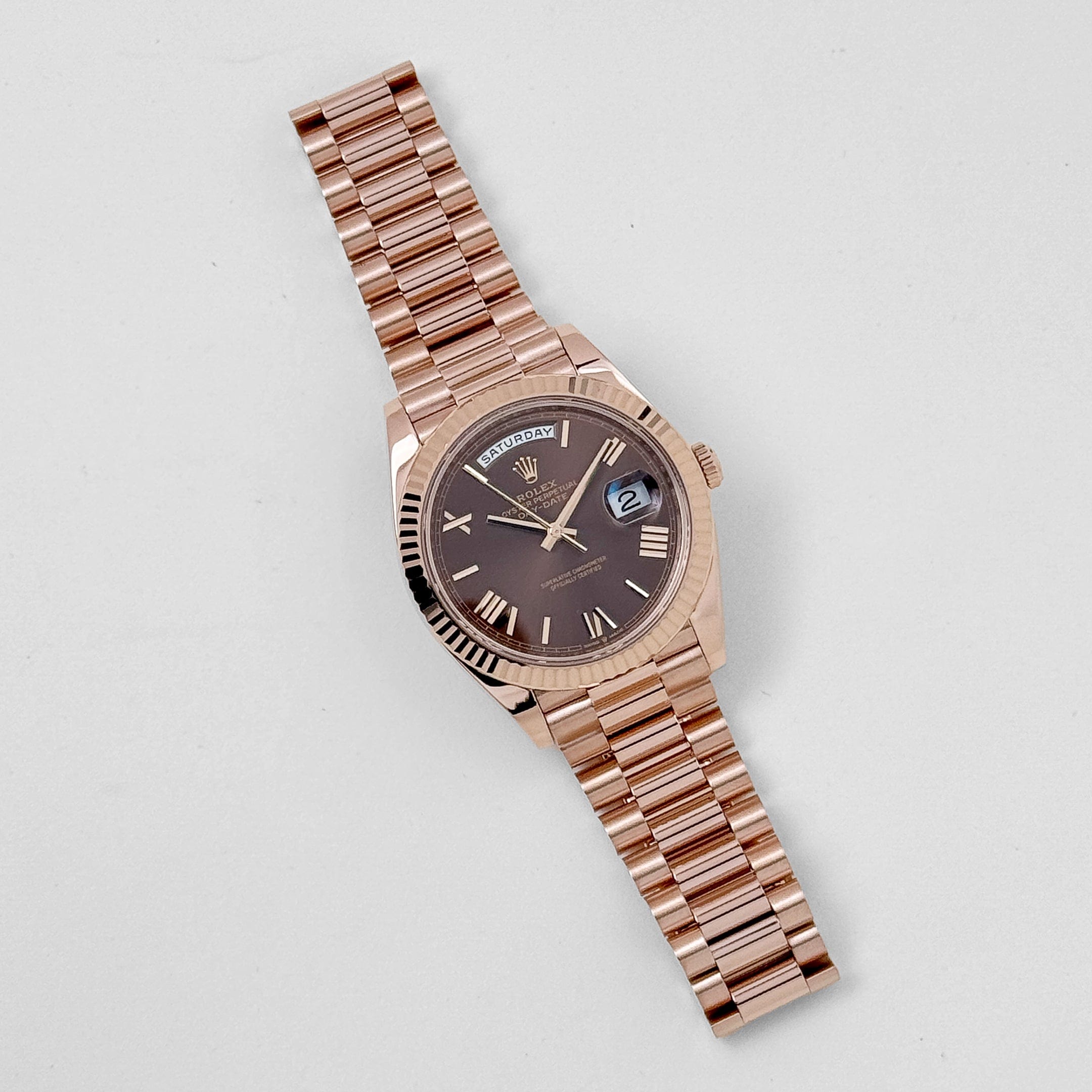 Umbraux Date 5102 40mm Rose Gold Chocolate III