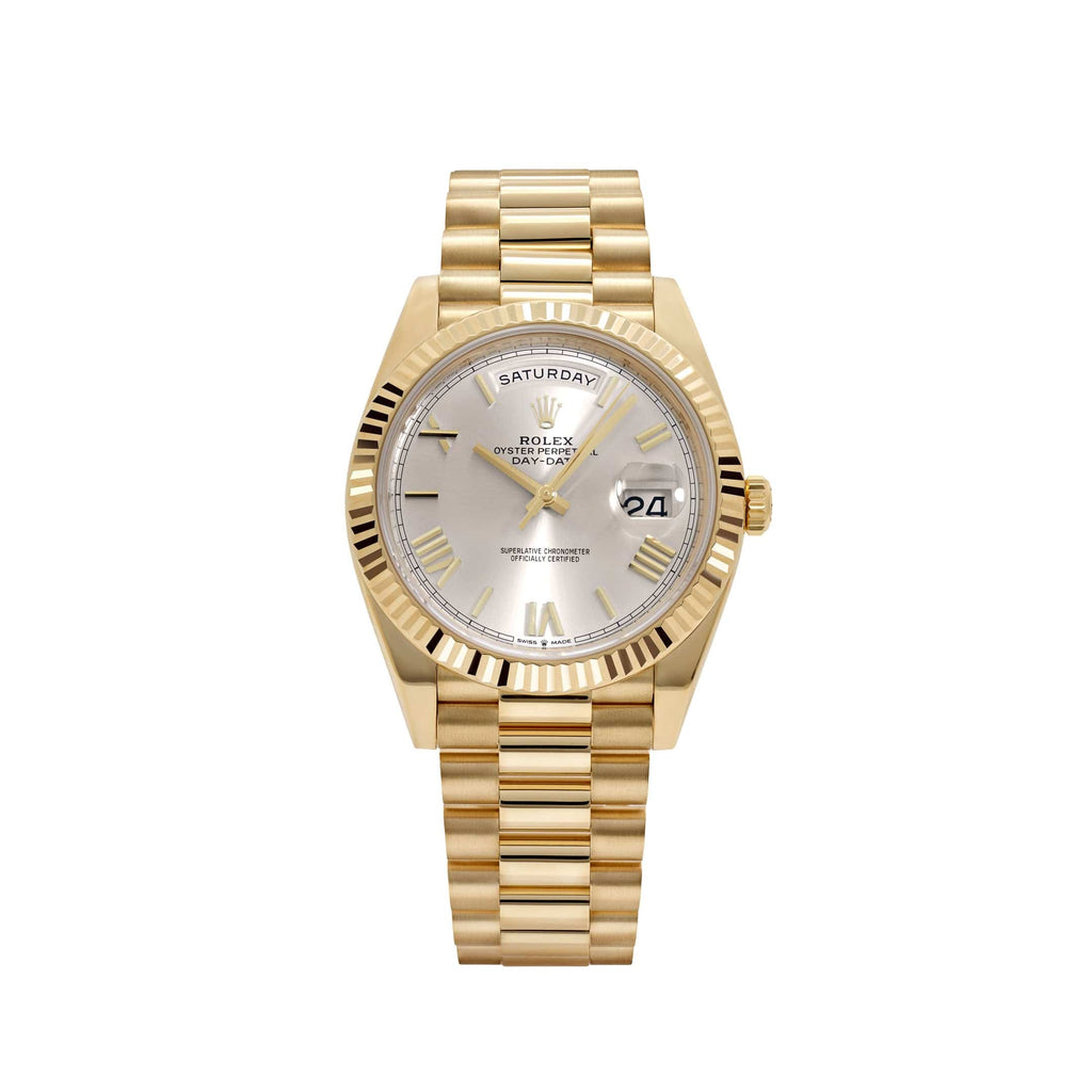 Umbraux Date 5105 40mm Yellow Gold Silver