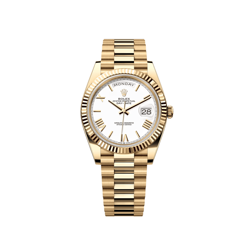 Umbraux Date 5105 40mm Yellow Gold White