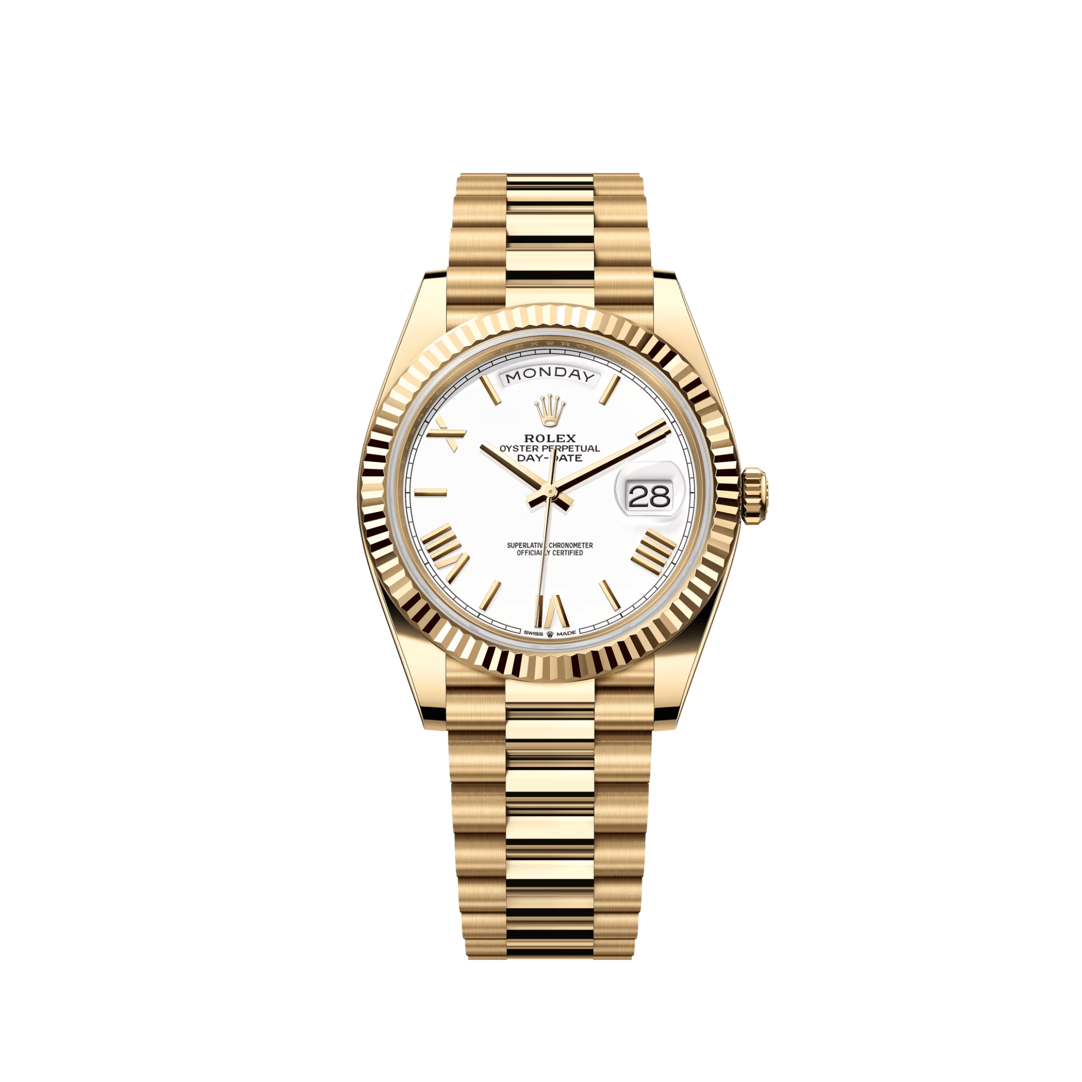 Umbraux Date 5105 40mm Yellow Gold White