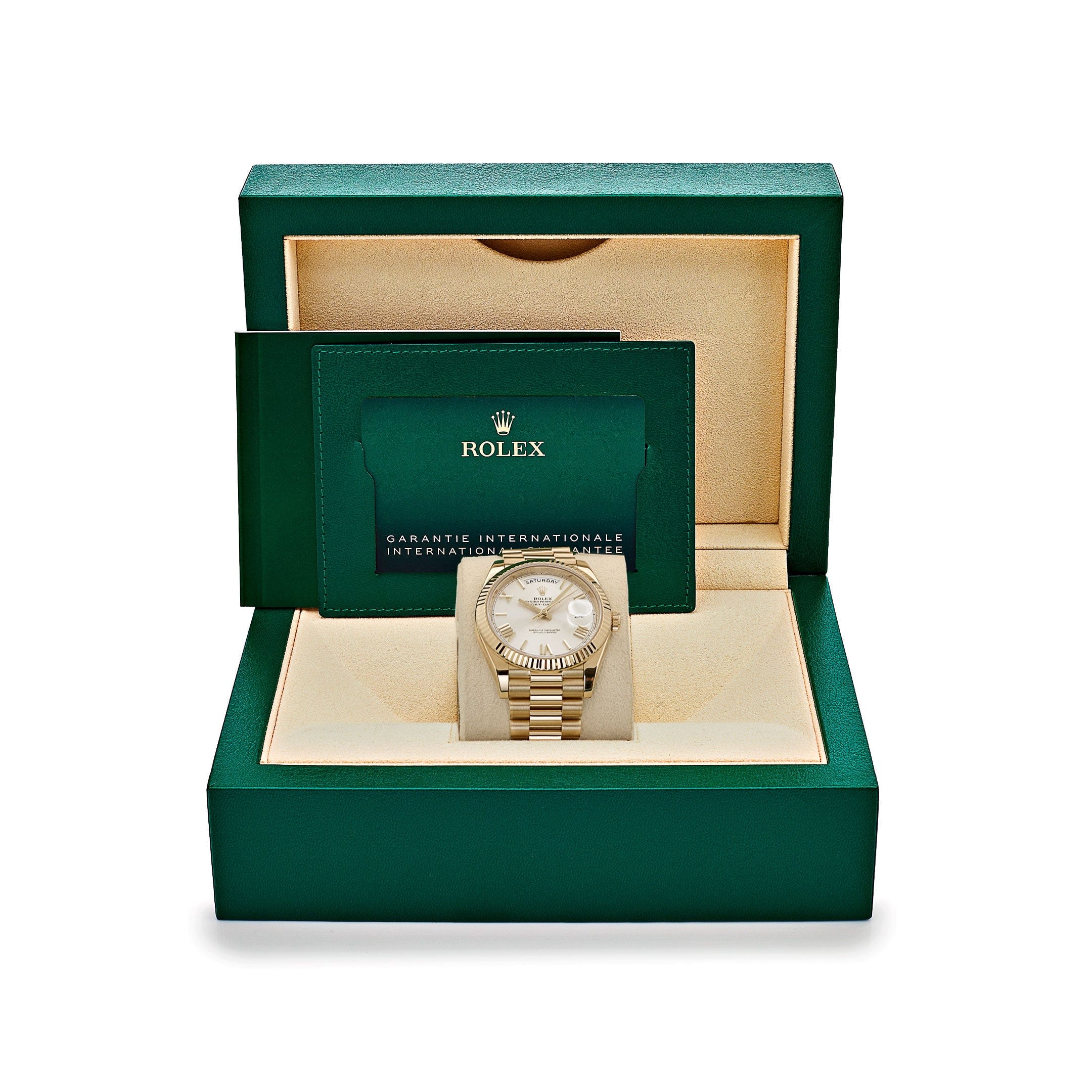 Umbraux Date 5105 40mm Yellow Gold White