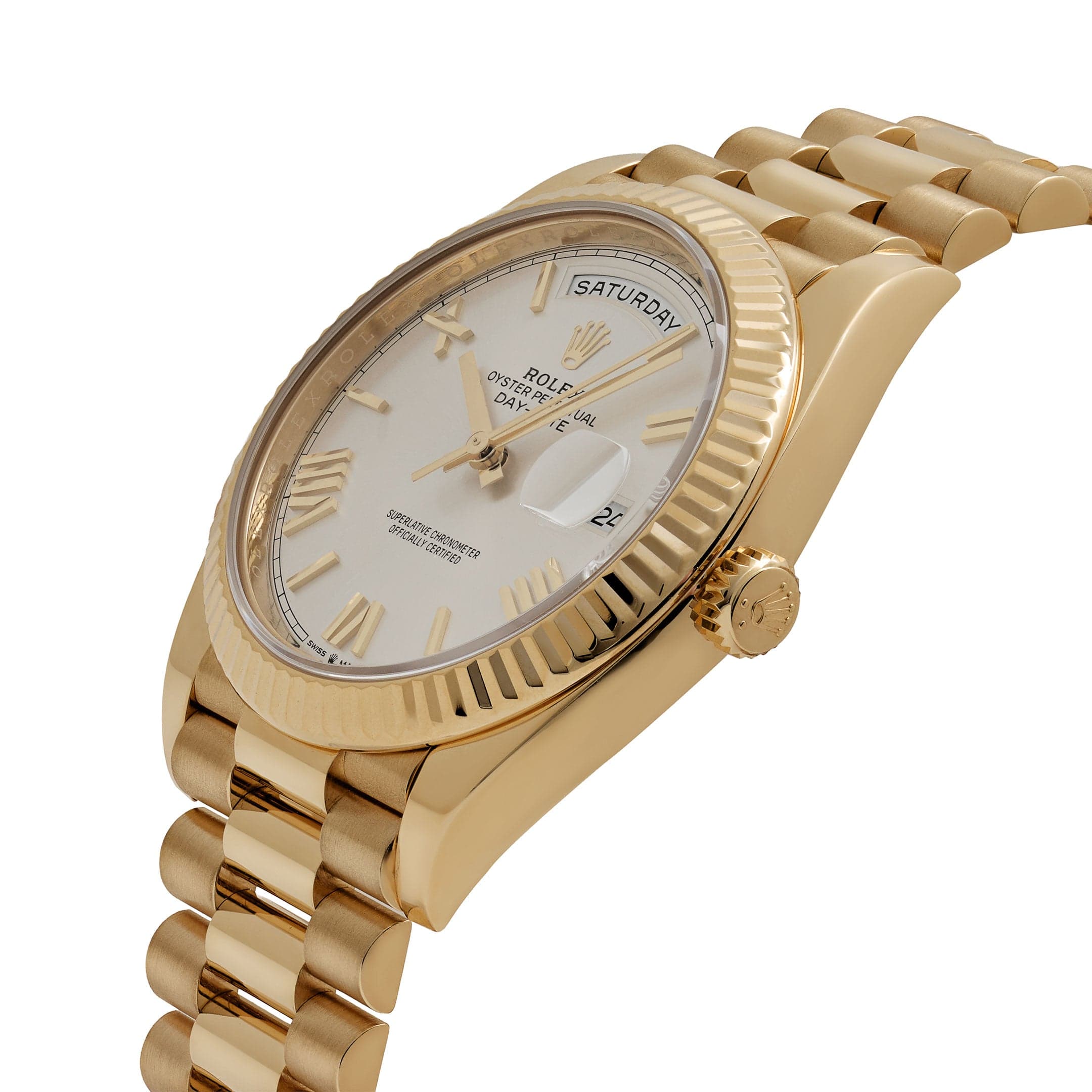 Umbraux Date 5105 40mm Yellow Gold White