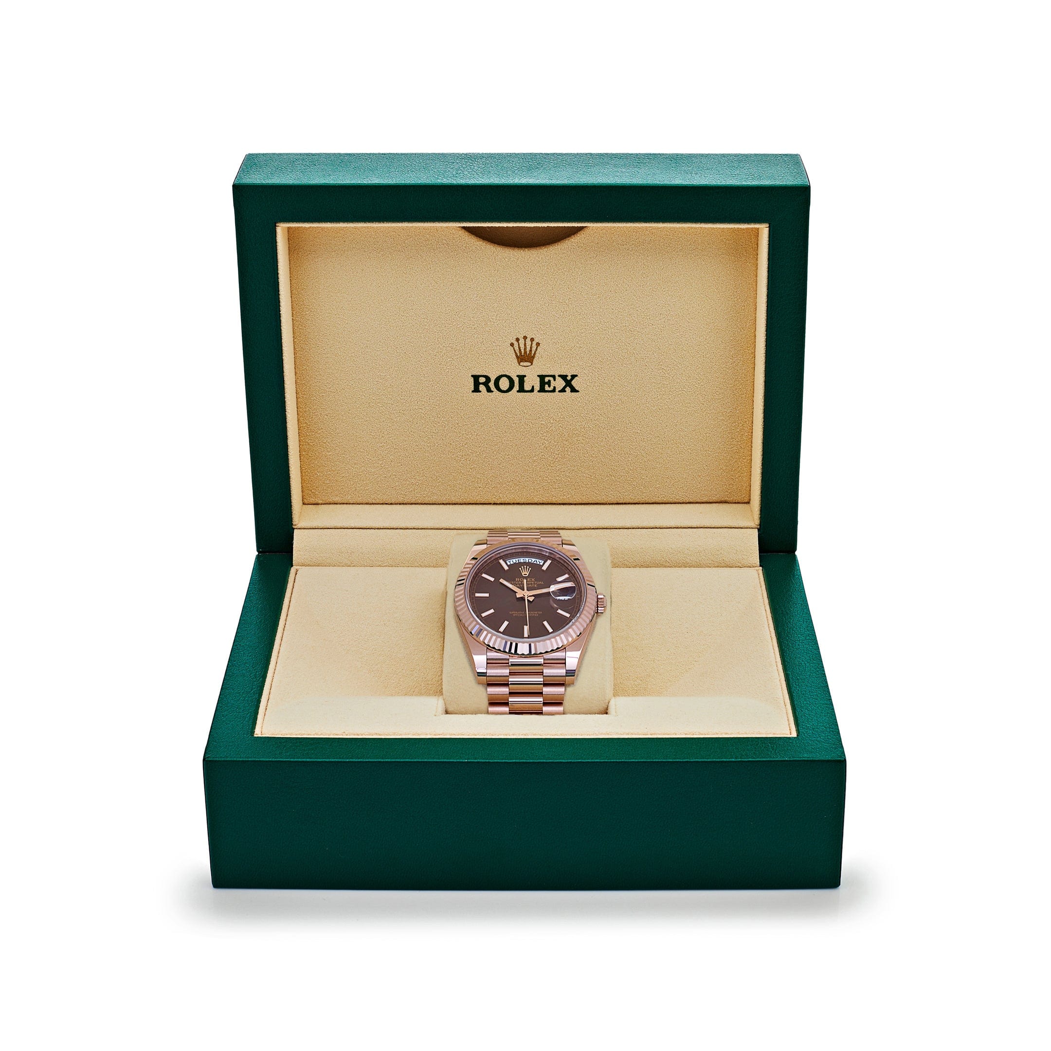 Umbraux Date 5102 40mm Rose Gold Chocolate II