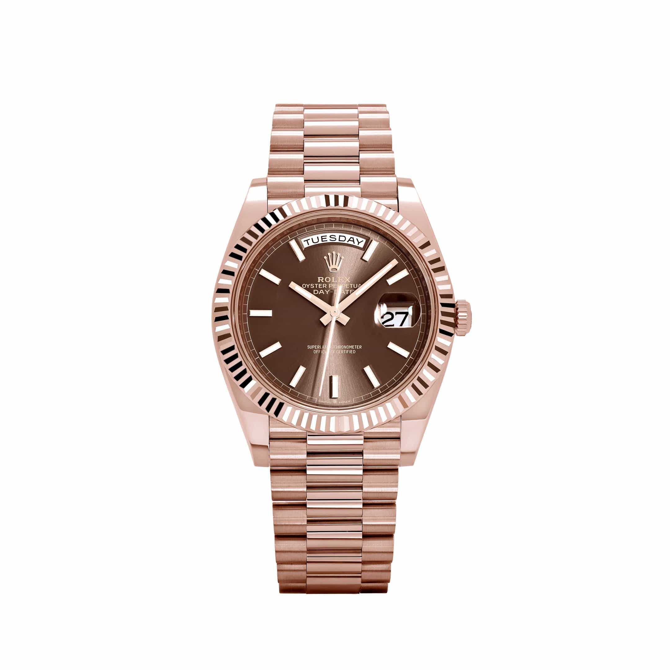 Umbraux Date 5102 40mm Rose Gold Chocolate II