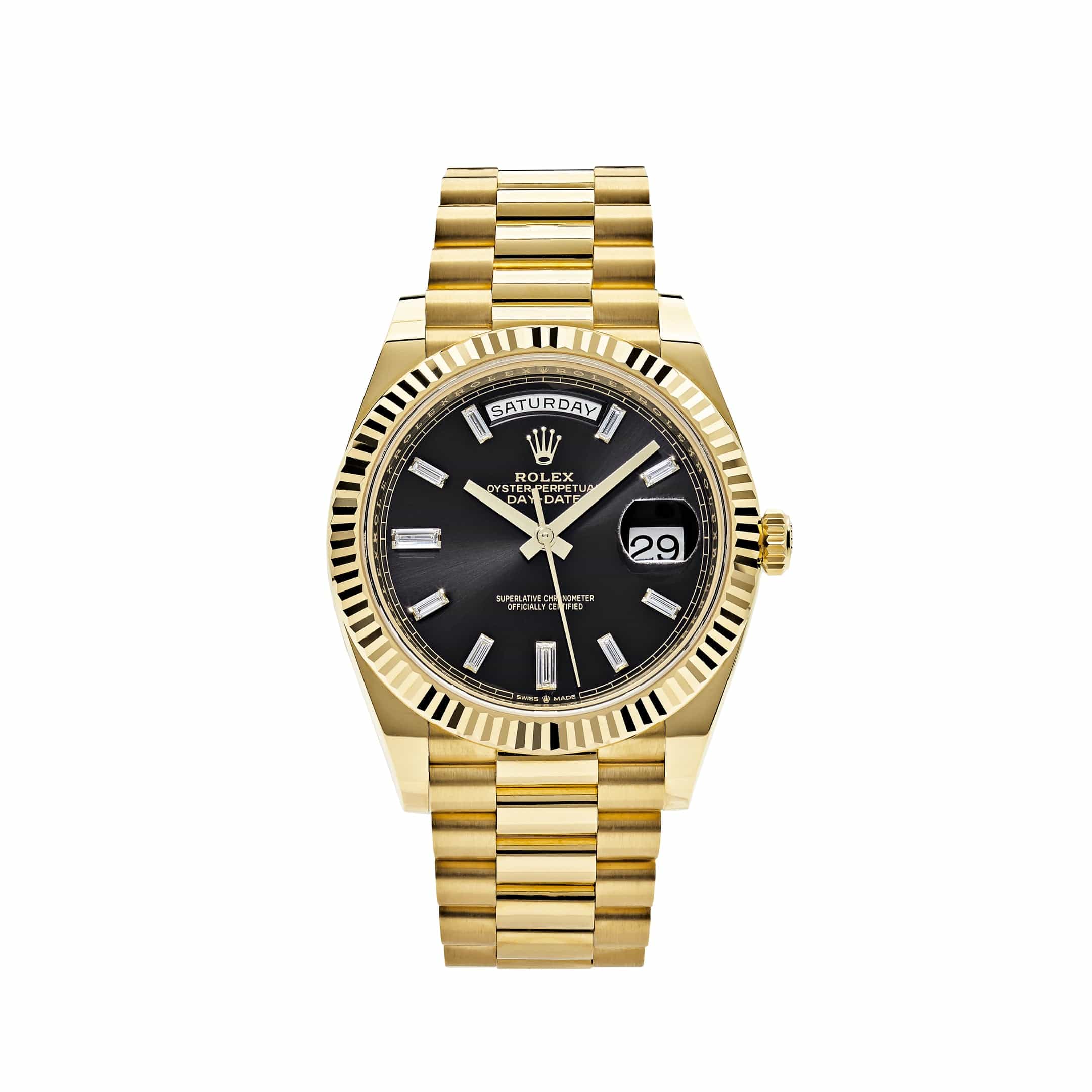Umbraux Date 5105 40mm Yellow Gold Black