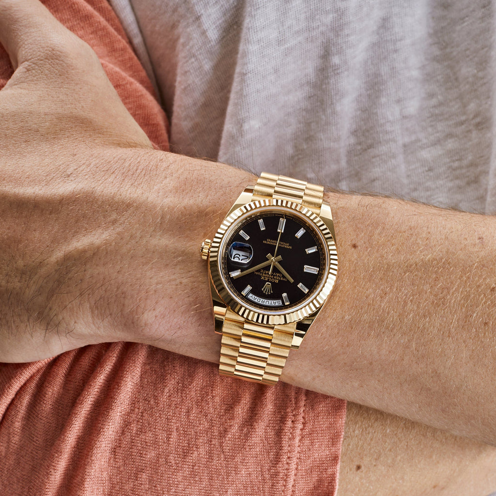 Umbraux Date 5105 40mm Yellow Gold Black