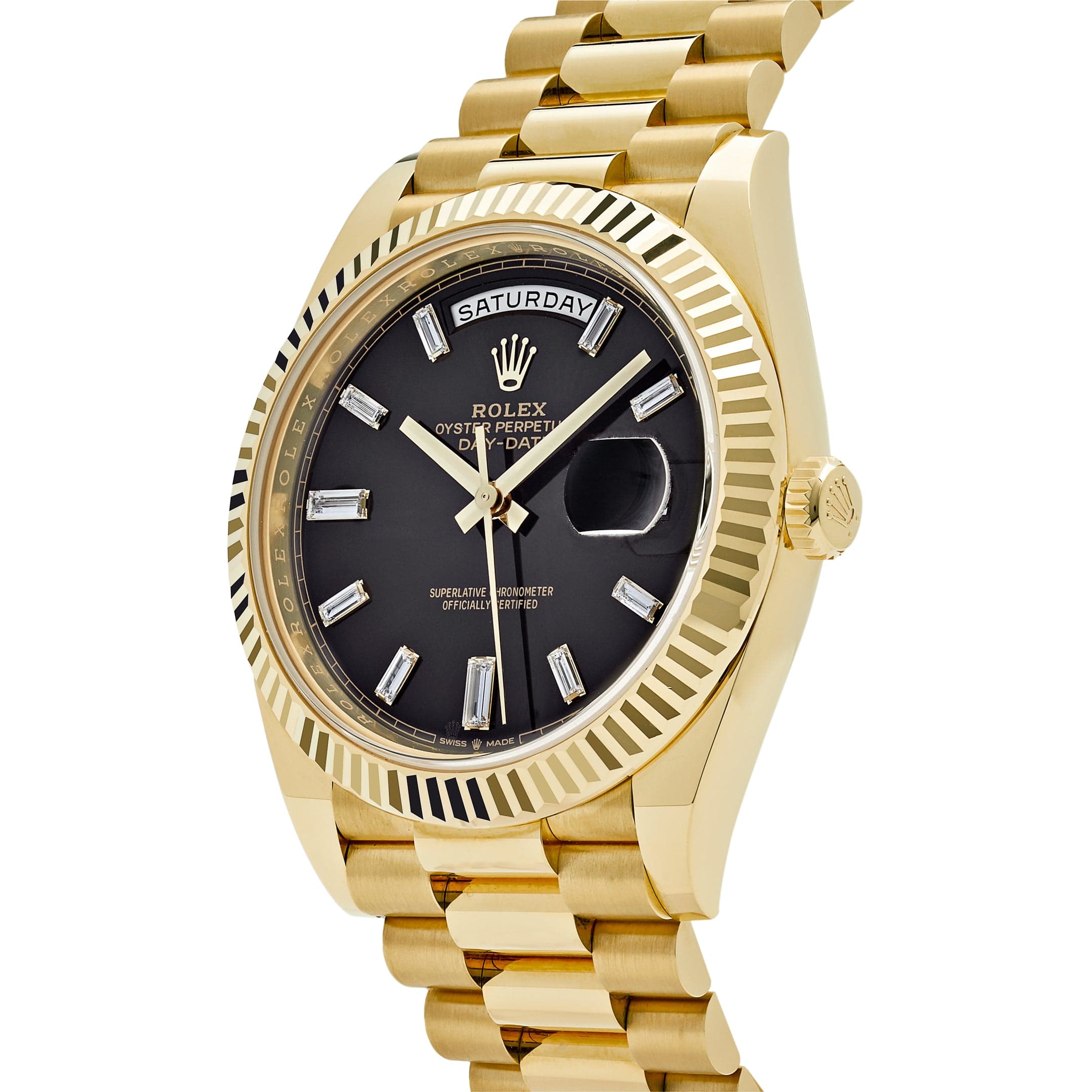 Umbraux Date 5105 40mm Yellow Gold Black
