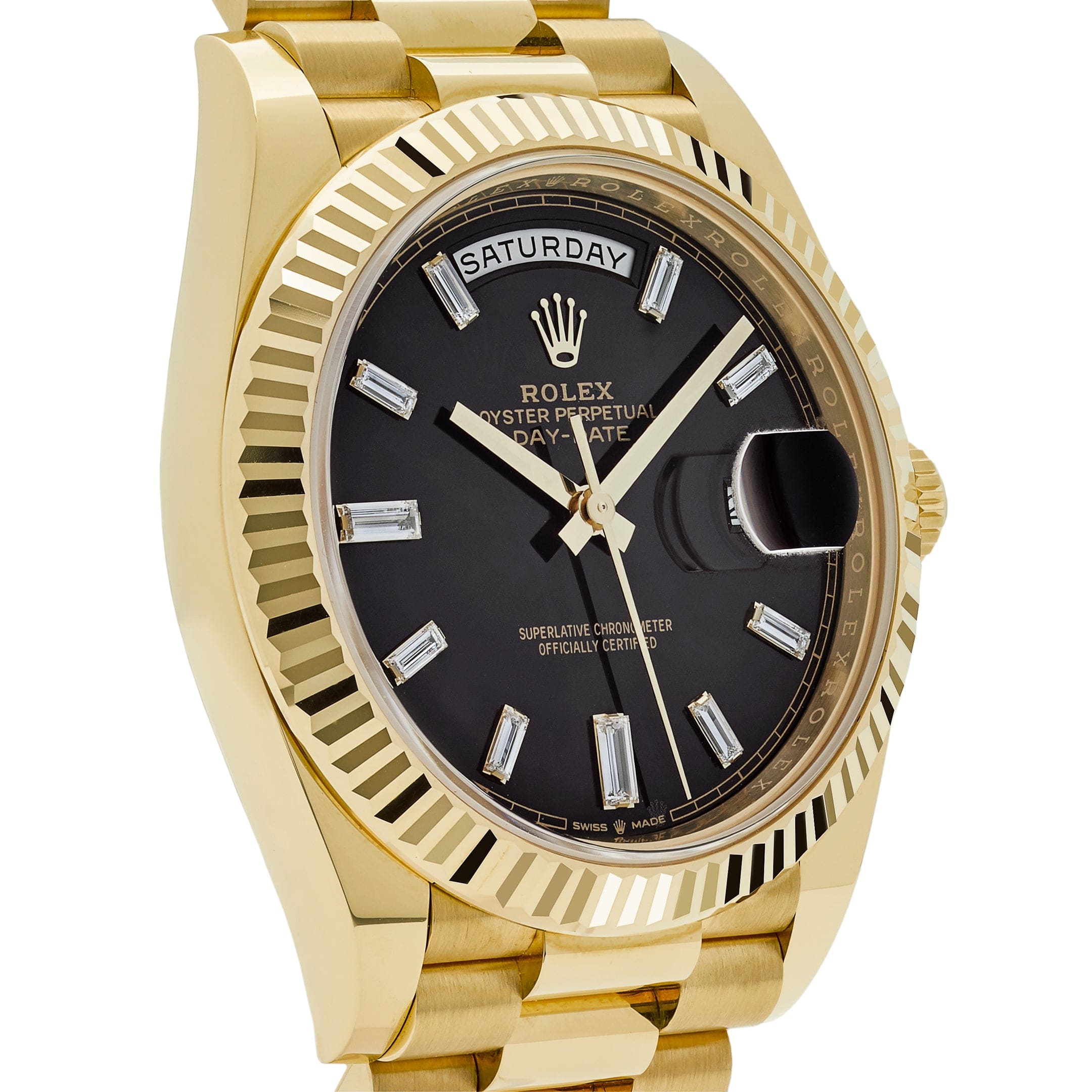 Umbraux Date 5105 40mm Yellow Gold Black
