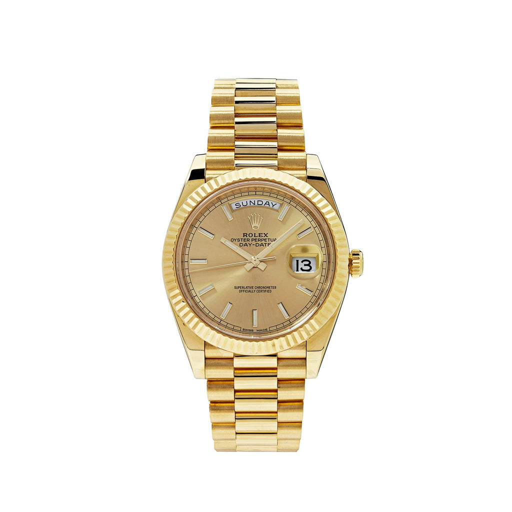 Umbraux Date 5105 40mm Yellow Gold Champagne