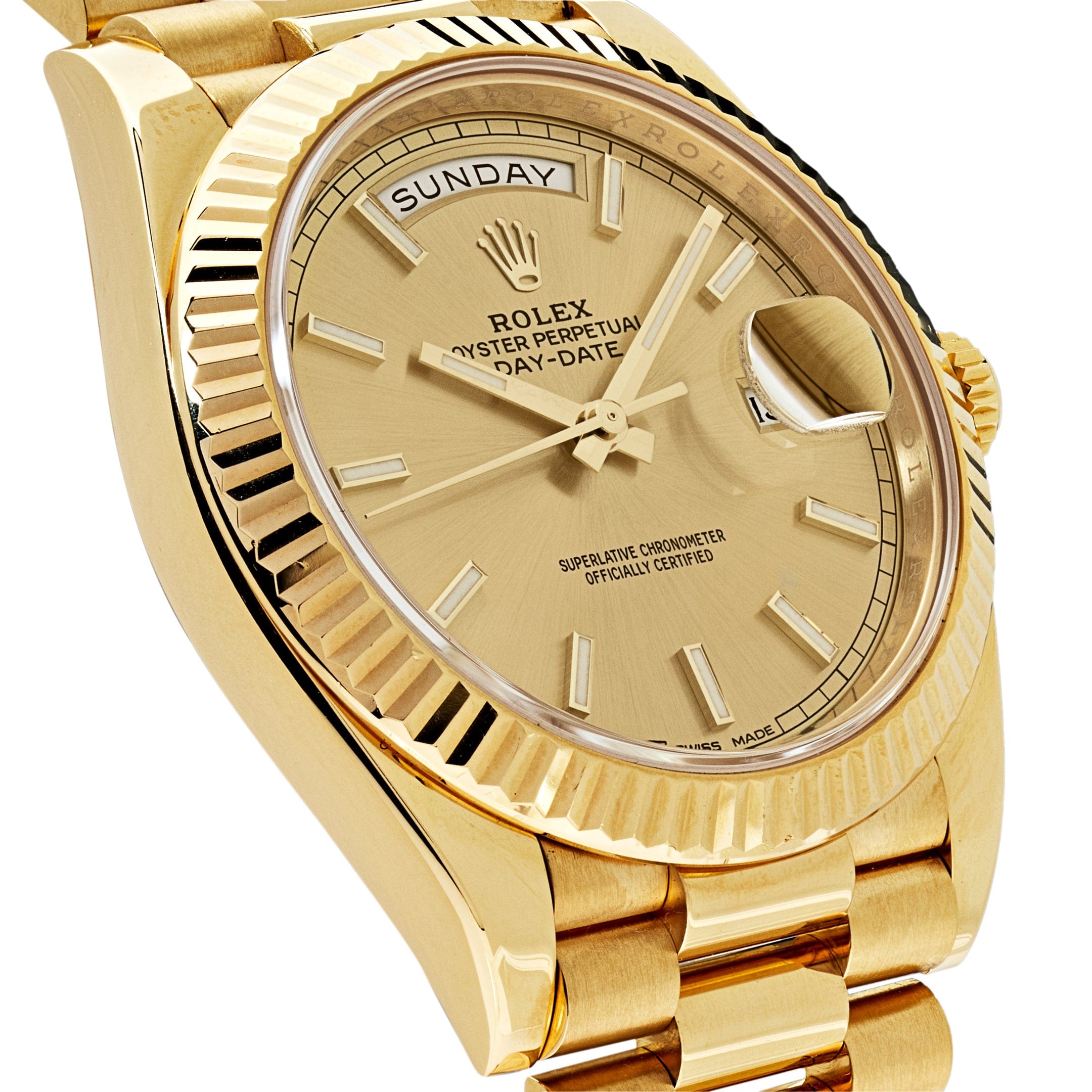 Umbraux Date 5105 40mm Yellow Gold Champagne