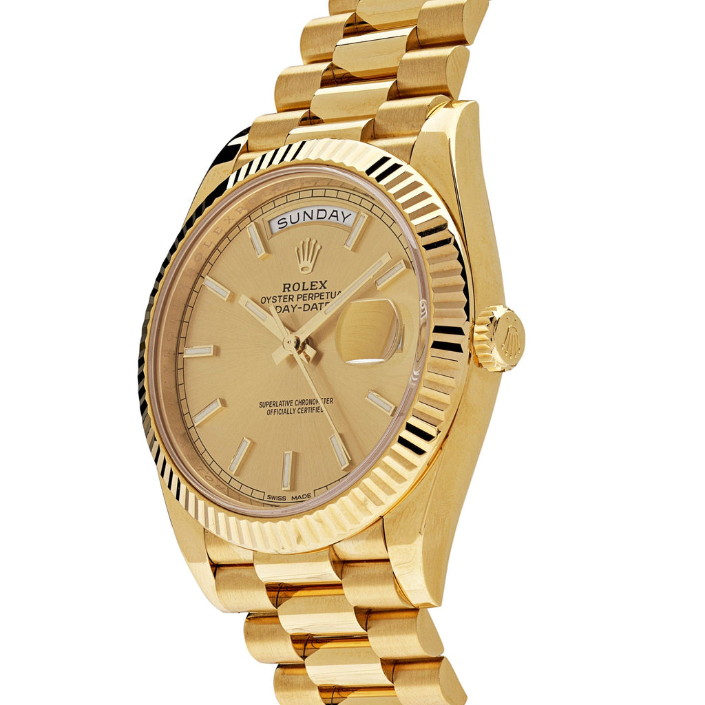 Umbraux Date 5105 40mm Yellow Gold Champagne