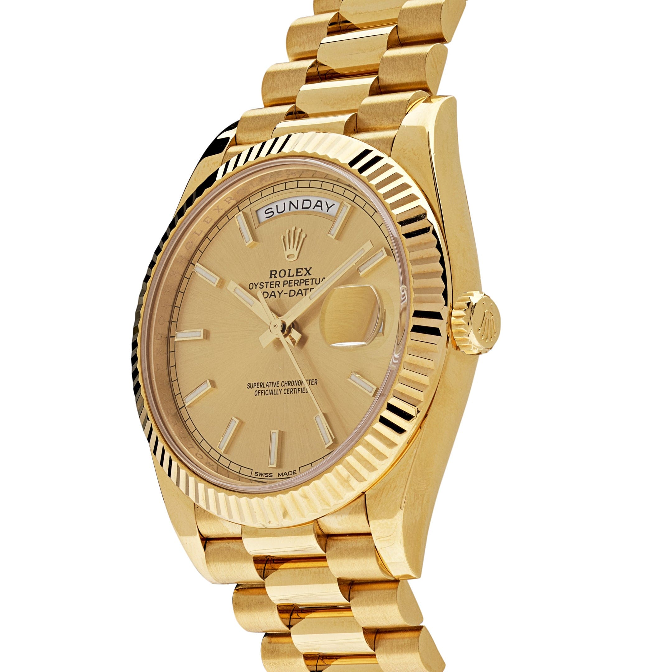 Umbraux Date 5105 40mm Yellow Gold Champagne