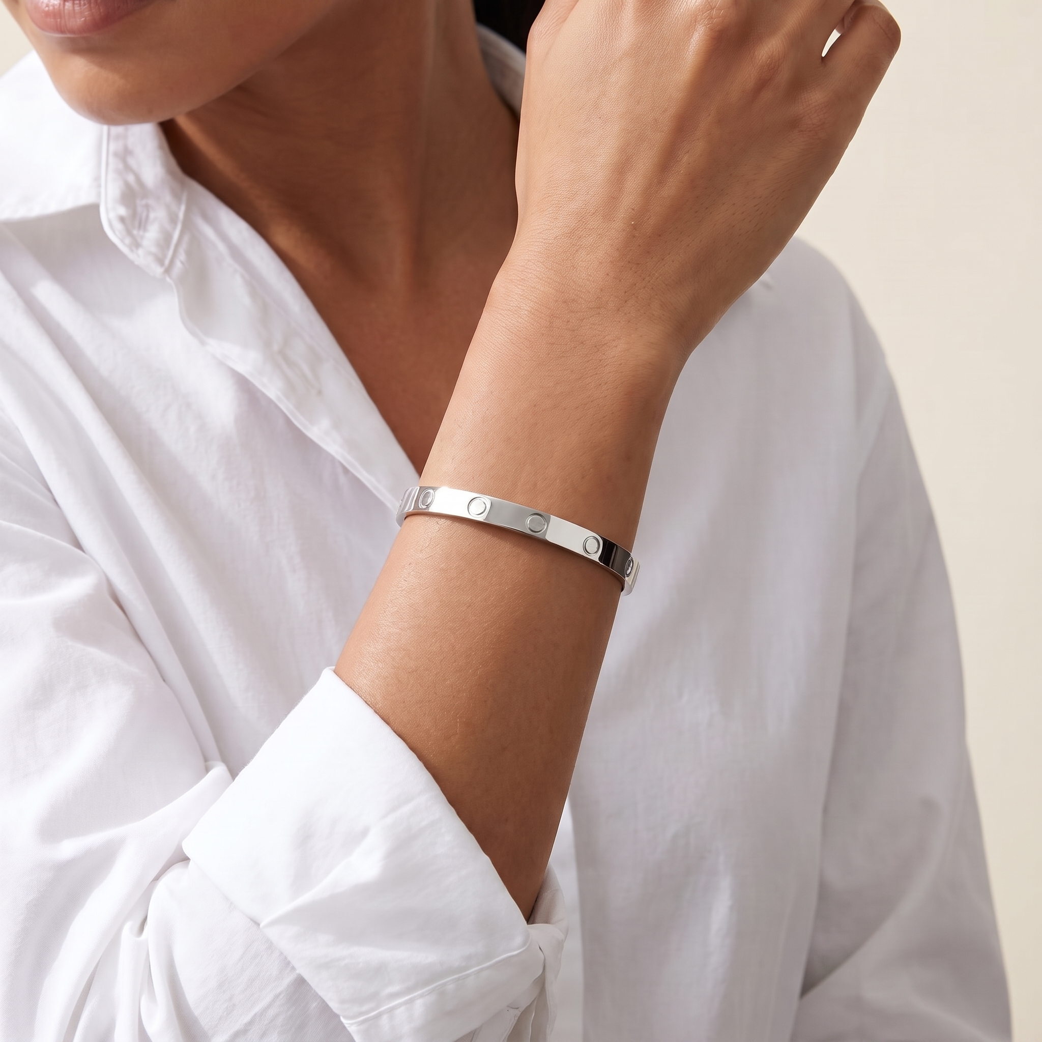 Umbraux Serment Bracelet – White Gold