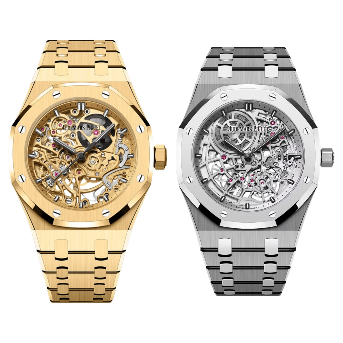 Umbraux Set: A Vauban Double Balance Wheel Yellow Gold + Titanium