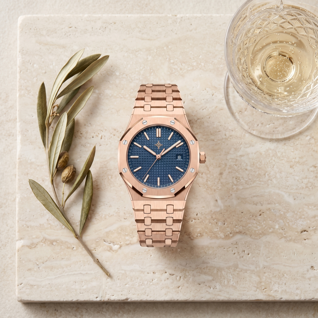 Umbraux Vauban 41mm Integrated – Rose Azure