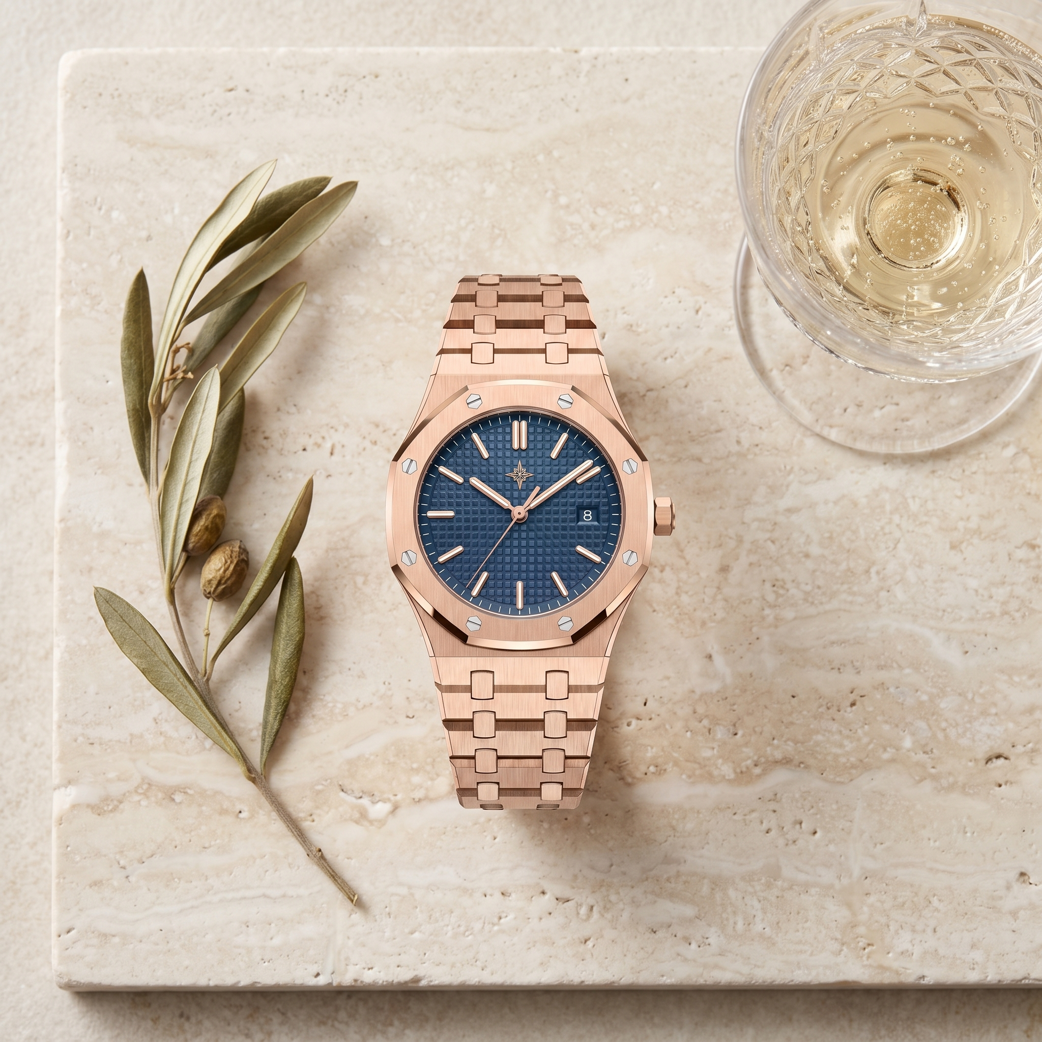 Umbraux Vauban 41mm Integrated – Rose Azure