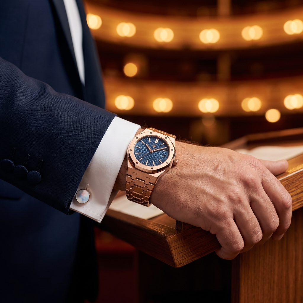 Umbraux Vauban 41mm Integrated – Rose Azure