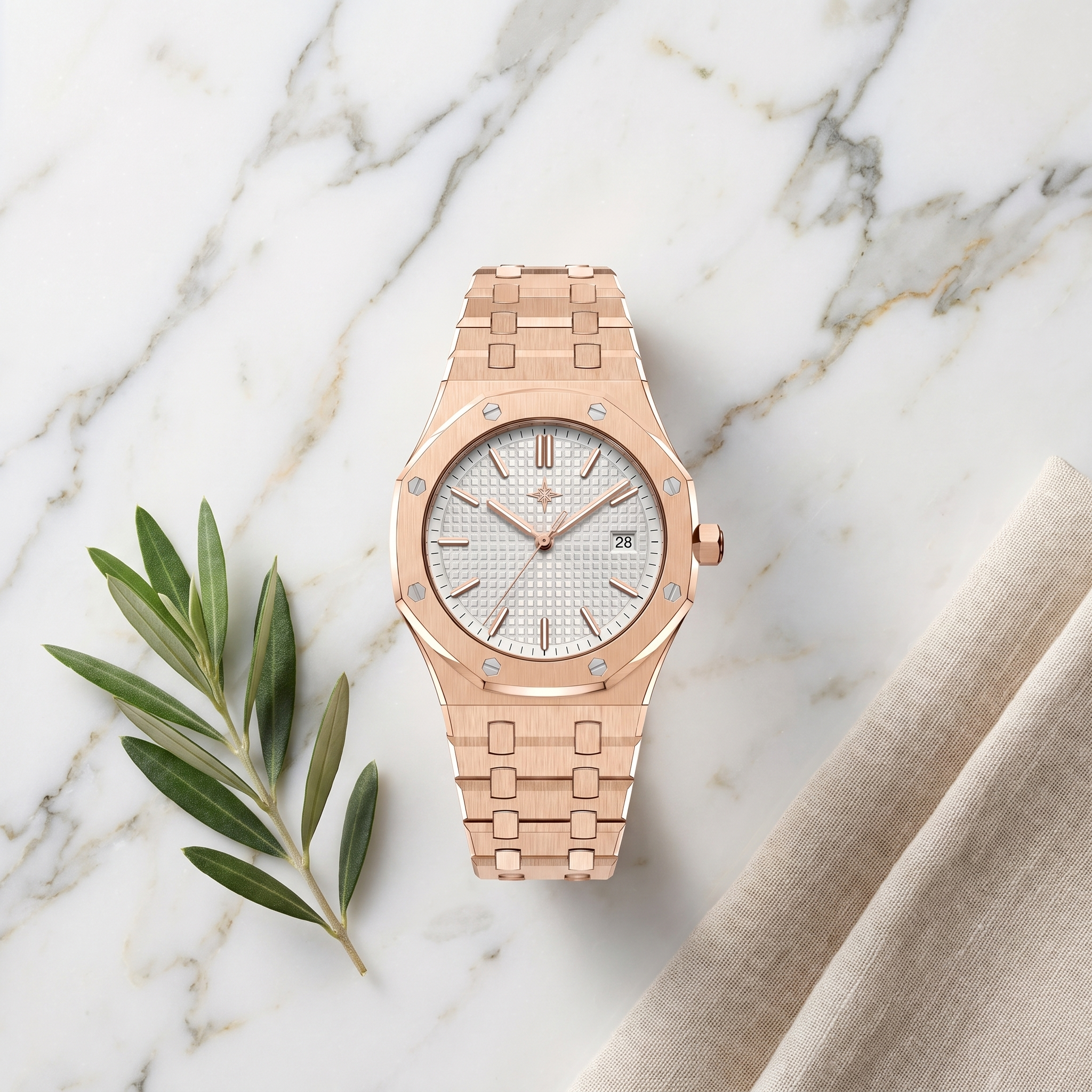 Umbraux Vauban 41mm Integrated – Rose Pearl