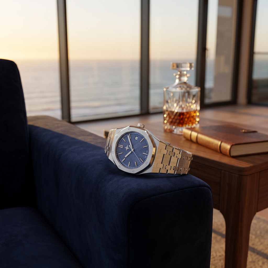 Umbraux Vauban 41mm Integrated – Silver Azure