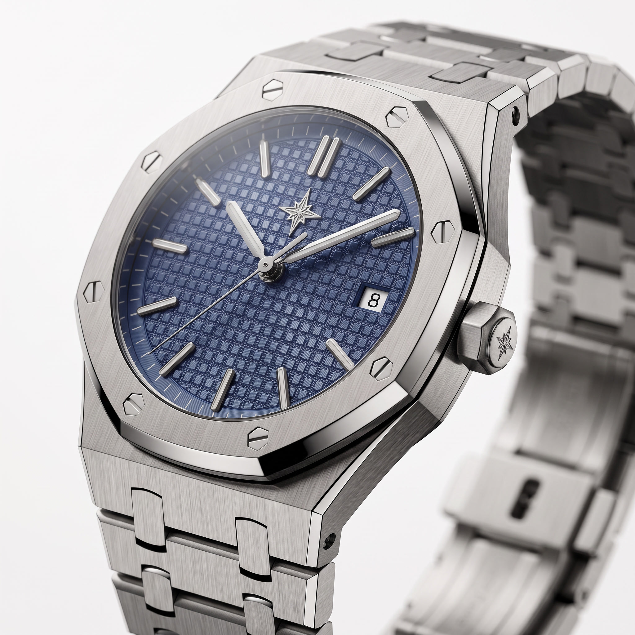 Umbraux Vauban 41mm Integrated – Silver Azure