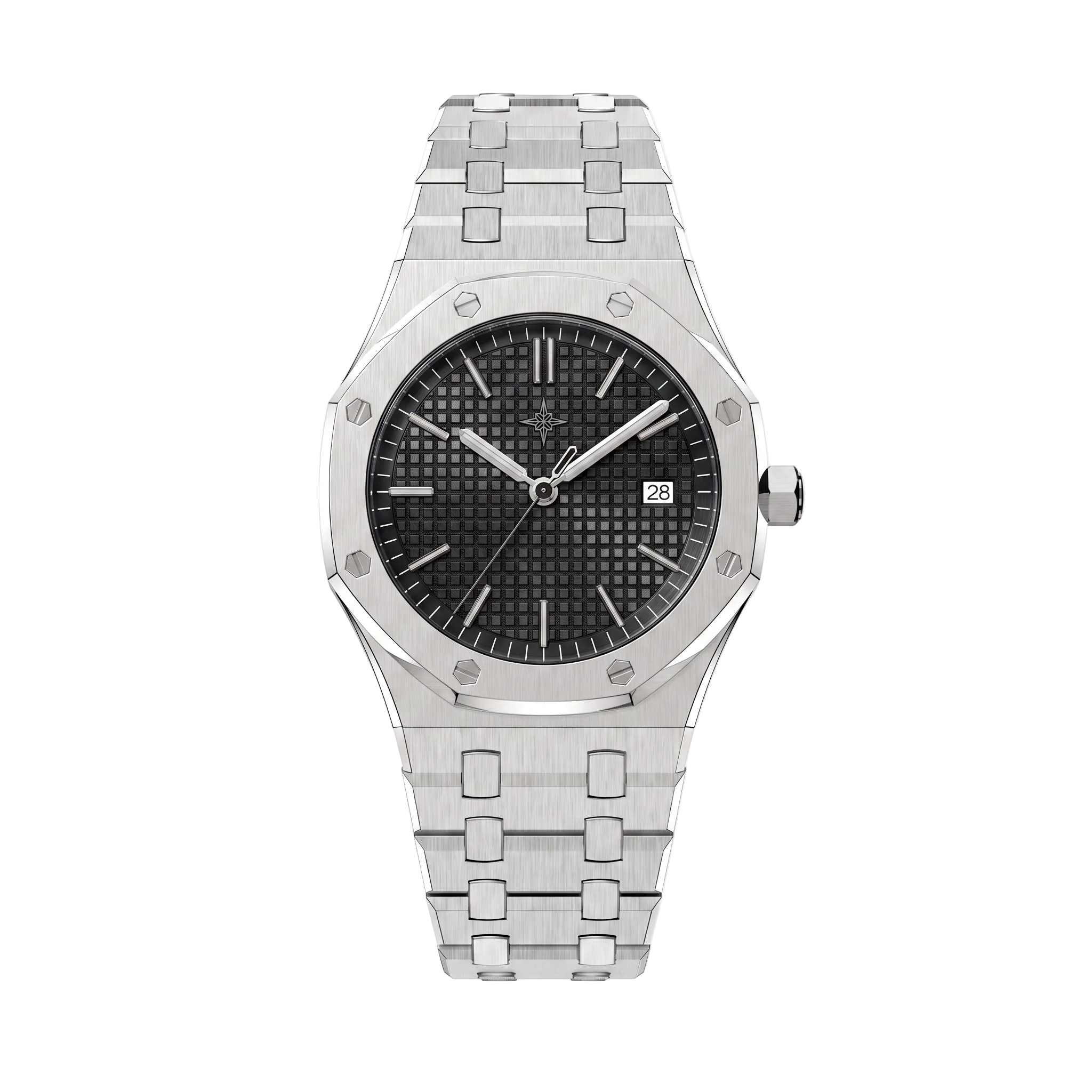 Umbraux Vauban 41mm Integrated – Silver Noir
