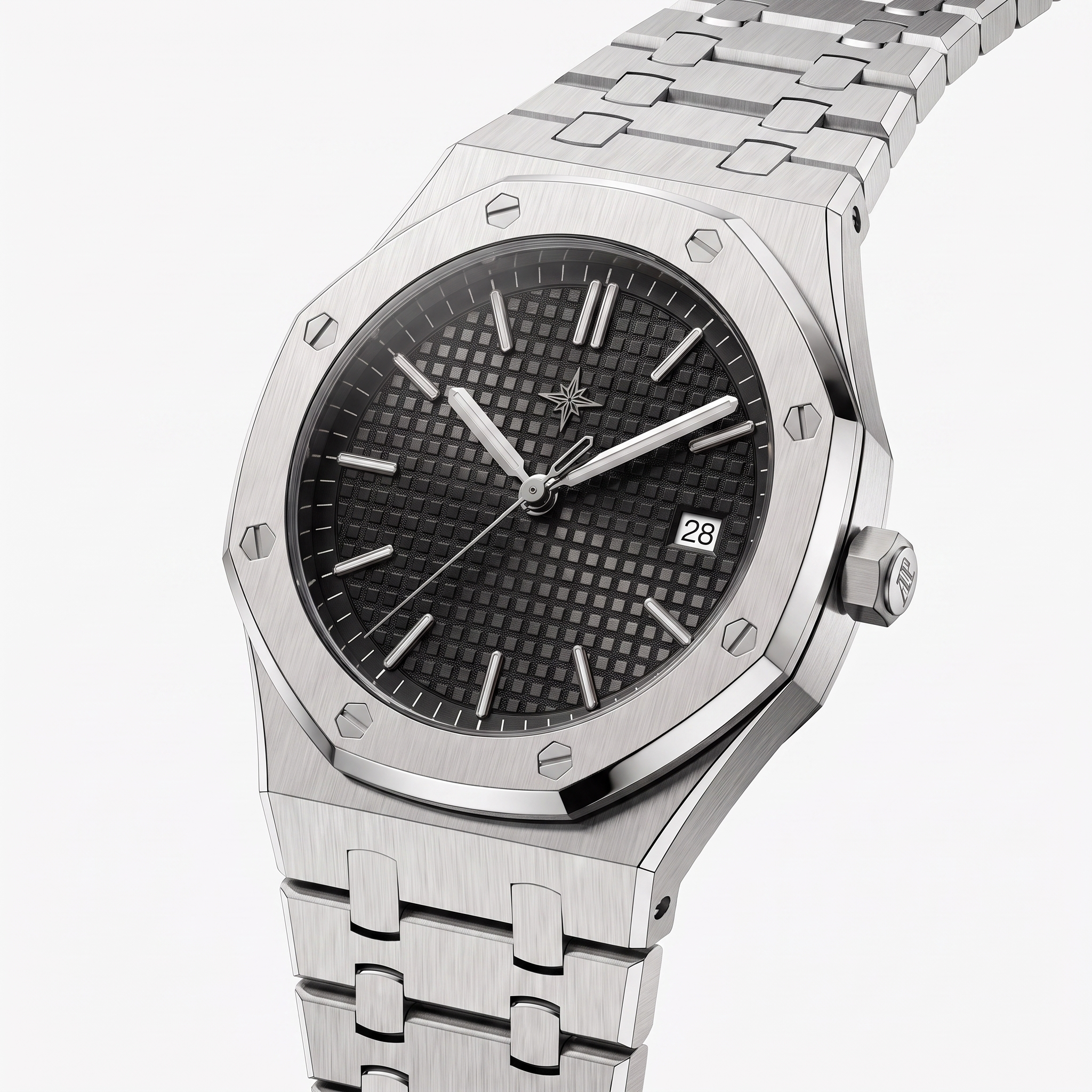 Umbraux Vauban 41mm Integrated – Silver Noir