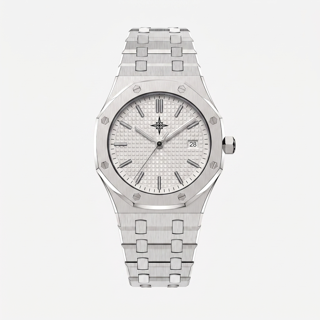 Umbraux Vauban 41mm Integrated – Silver Pearl