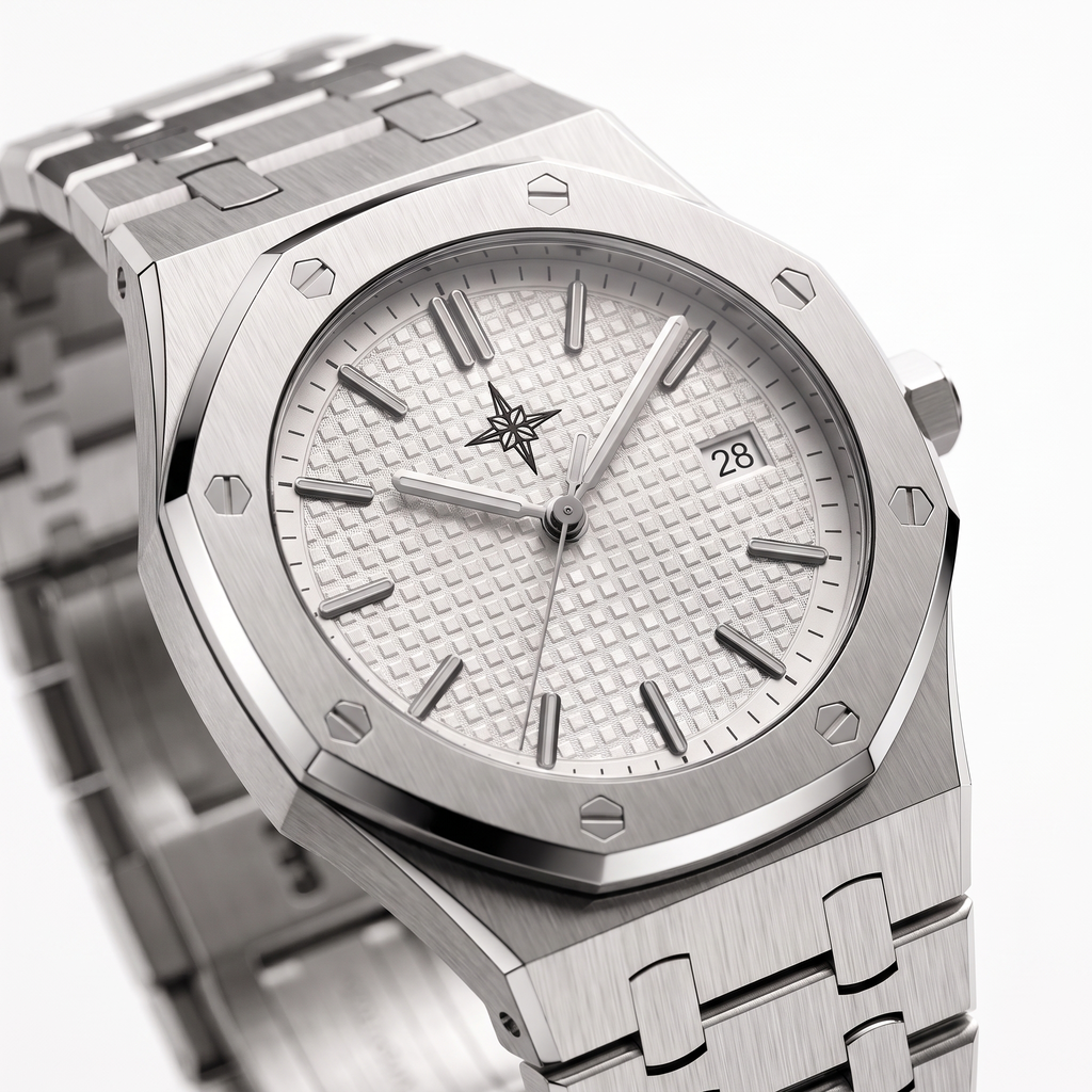 Umbraux Vauban 41mm Integrated – Silver Pearl