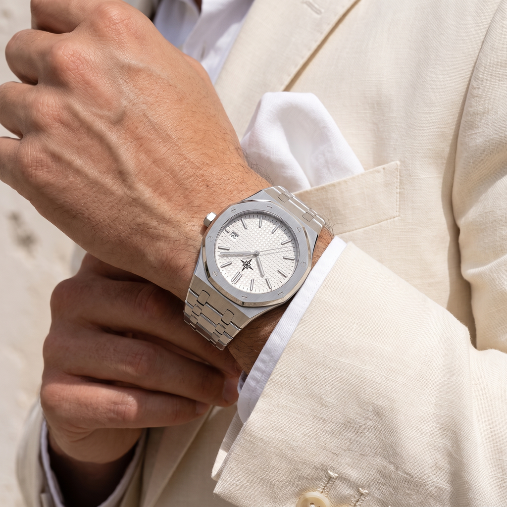Umbraux Vauban 41mm Integrated – Silver Pearl